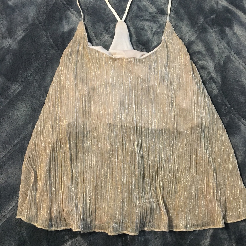 Champagne colored tank top